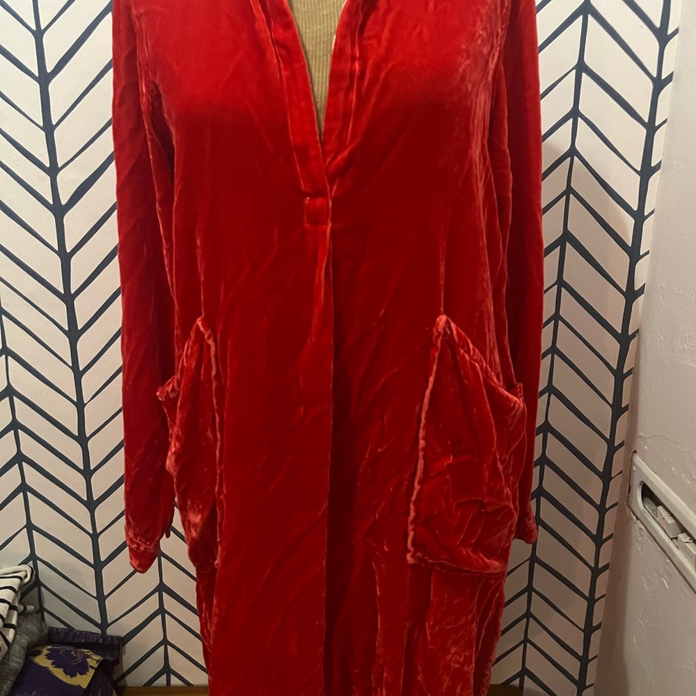 CP Shades for Free People Red Velvet Top